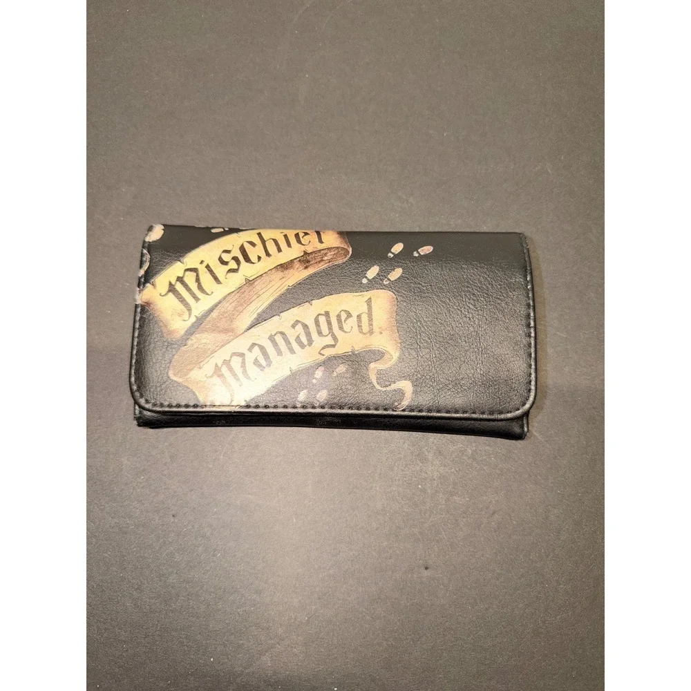 Harry Potter Mischief Managed Marauders Map Trifold Wallet Faux Leather